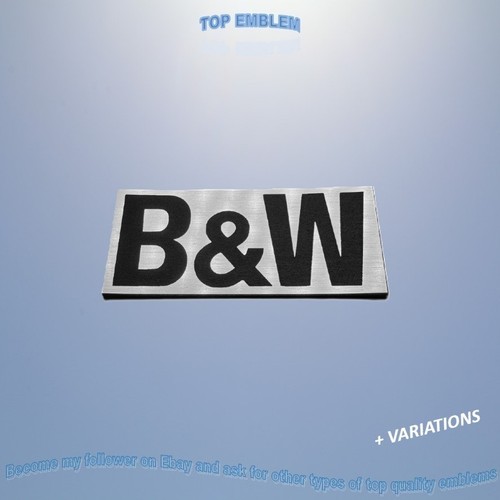 Bowers wilkins w emblema - bowers, b&w