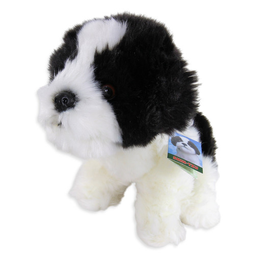 Peluche shih tzu - peluche, b/n